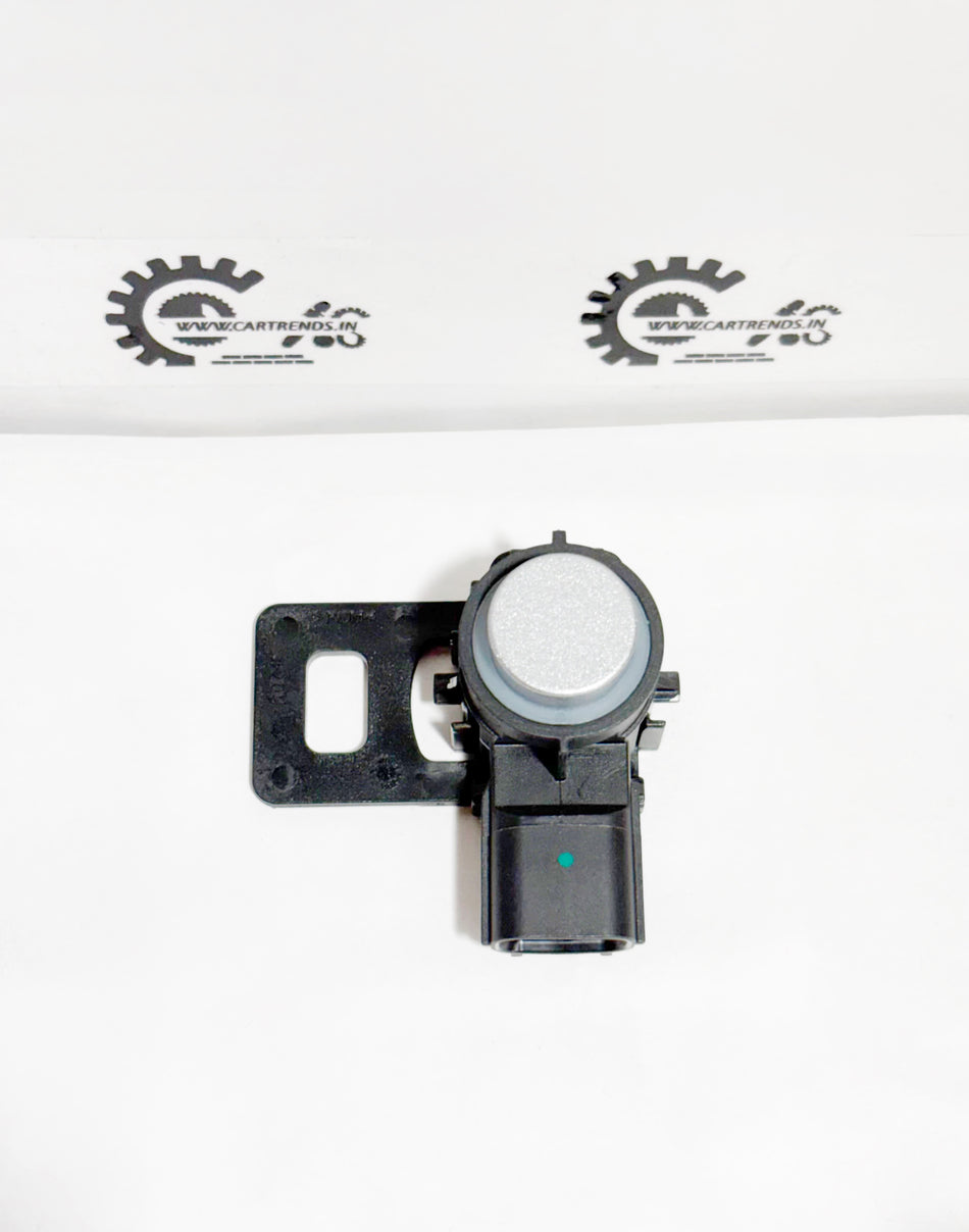 Honda parking sensor assembly with upward clip, part number 39680T6AJ11ZM, shown in a detailed close-up image.