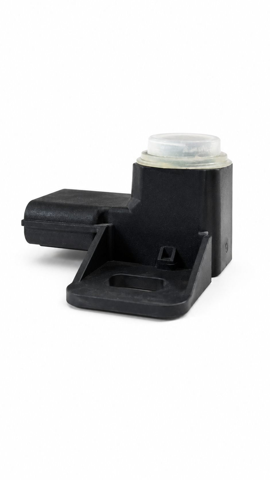 Honda parking sensor assembly with clip, model 39680TEXY41B4, showing sensor and mounting clip for vehicle safety system.