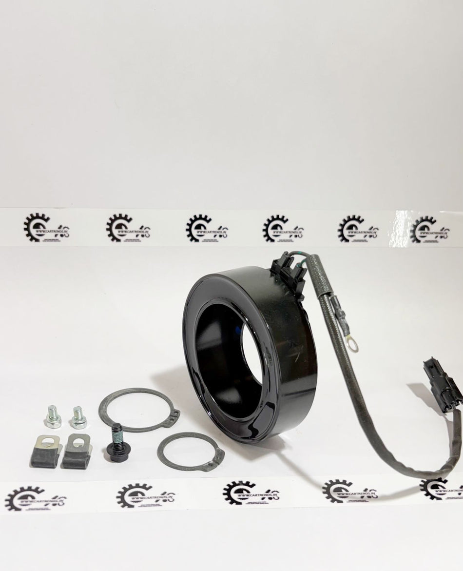 Honda SET.COIL 3892462AK01 ignition coil for Honda vehicles, shown in a close-up view with wiring and connector.