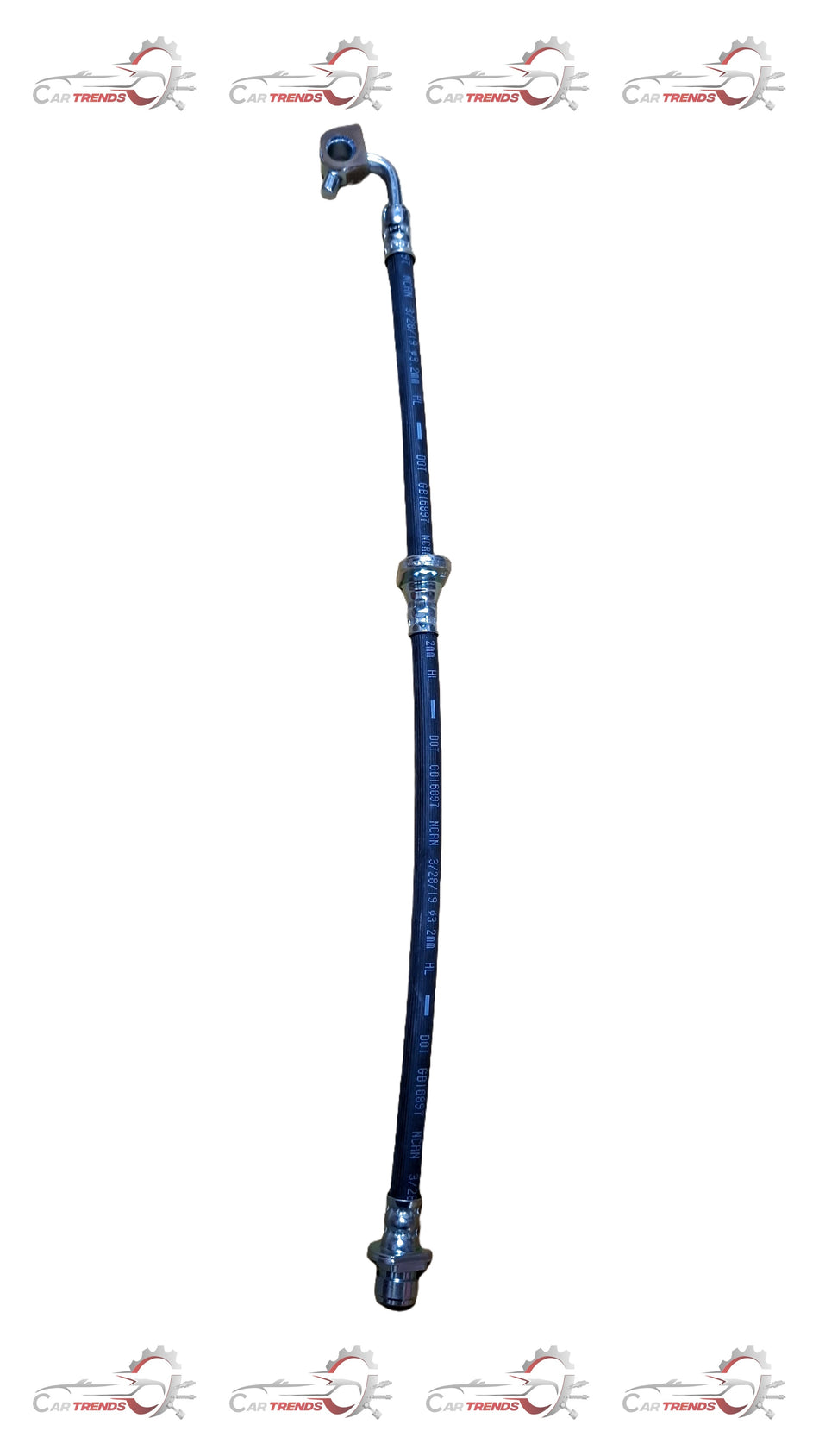 Honda brake hose R-01464SWA020, automotive part for Honda vehicles, shown in the image with detailed hose and fittings.