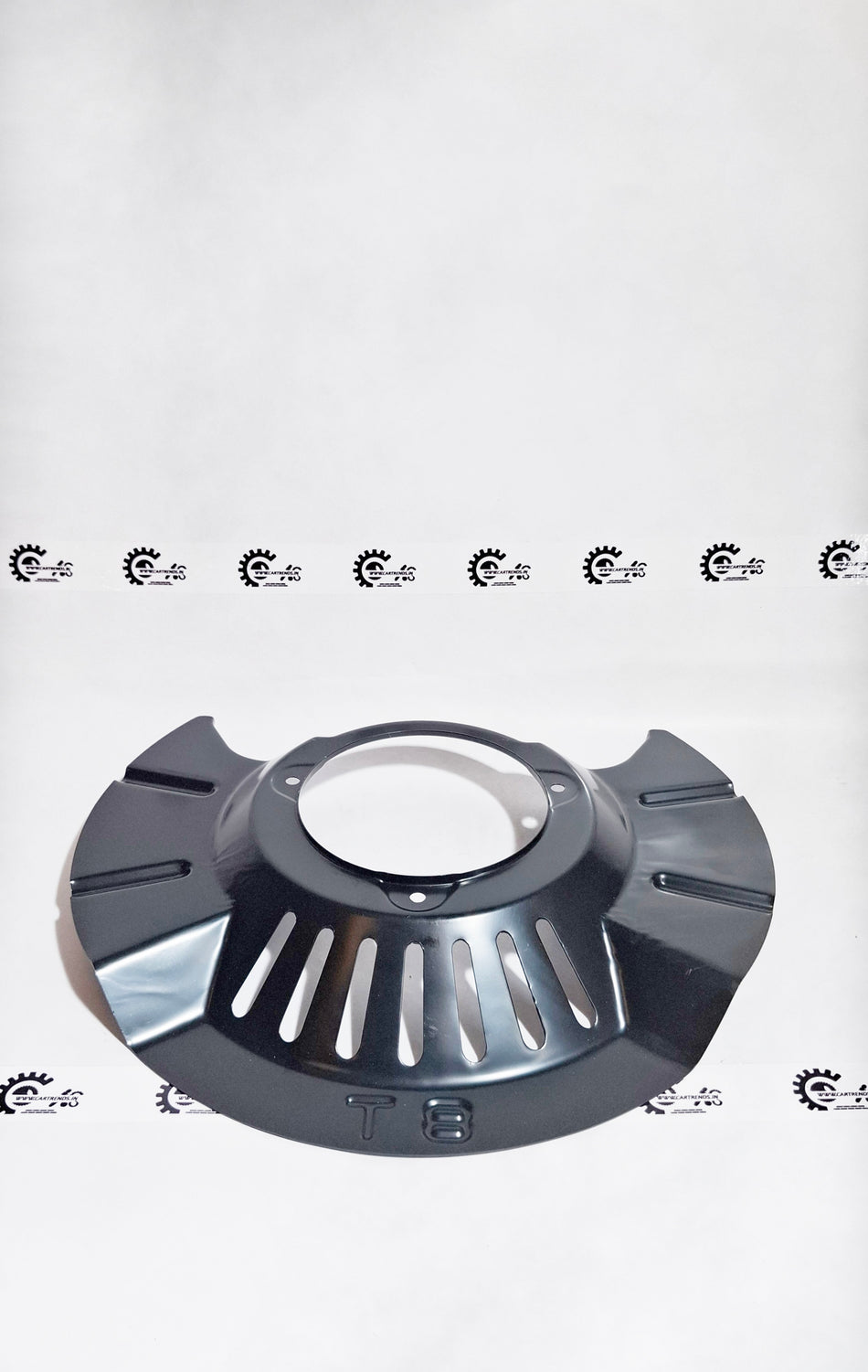 Honda splash guard or cord 45255T86K00 installed on a motorcycle, showing protective shield and mounting hardware.