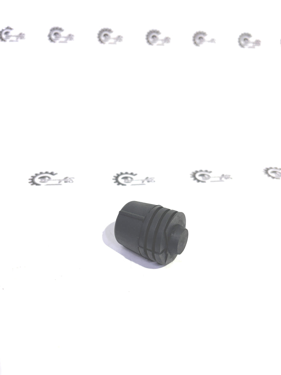 Honda trunk lid stopper part 74829S84A00, shown in black plastic with mounting components for secure closure.