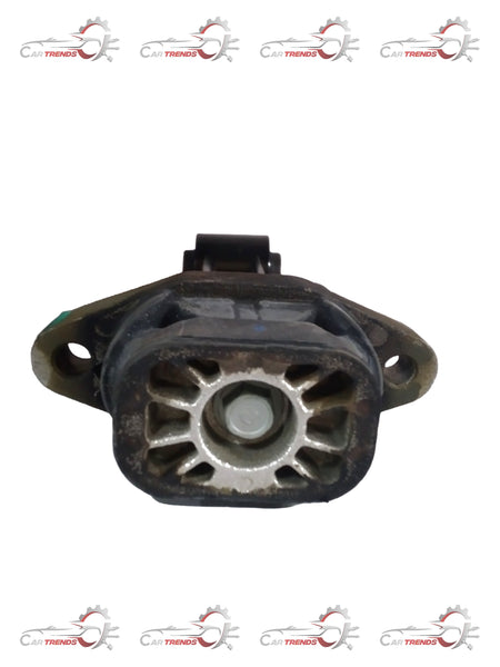 Hyundai Gear Box Mounting I 10 Grand, automotive engine mount part, shown in black with mounting brackets and bolts.