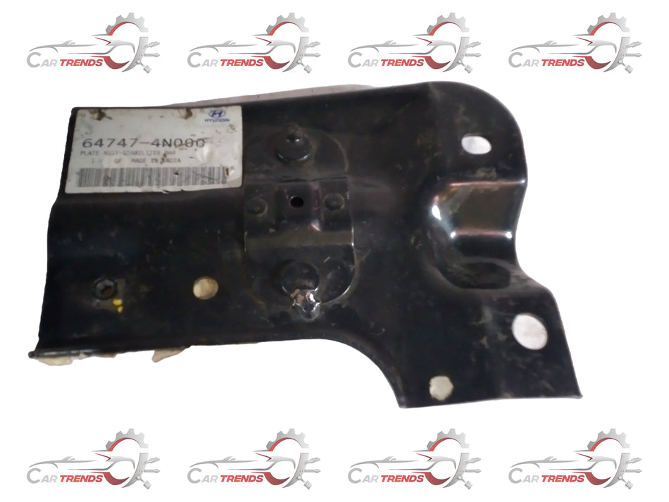 Hyundai 647474N000 automotive part, close-up view of the Hyundai logo and part number on the component.