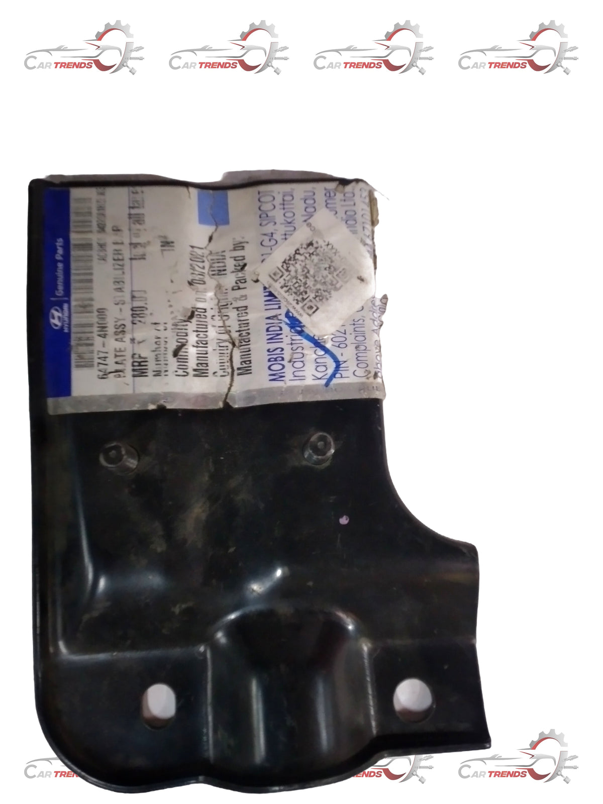 Hyundai 647474N000 automotive part with black plastic and metal components, designed for Hyundai vehicles.