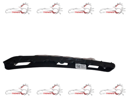 Hyundai Aura front bumper bracket LH showing a metal car part with mounting points and a curved design.
