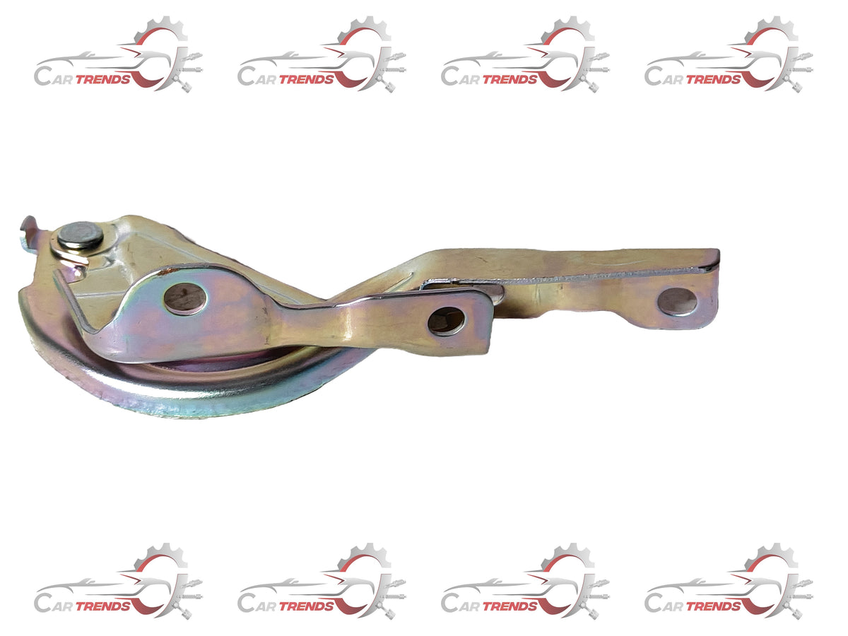 HYUNDAI BONET HINGE XCENT LH for I10 2013-2016, showing metal hinge part with mounting points on a plain background.