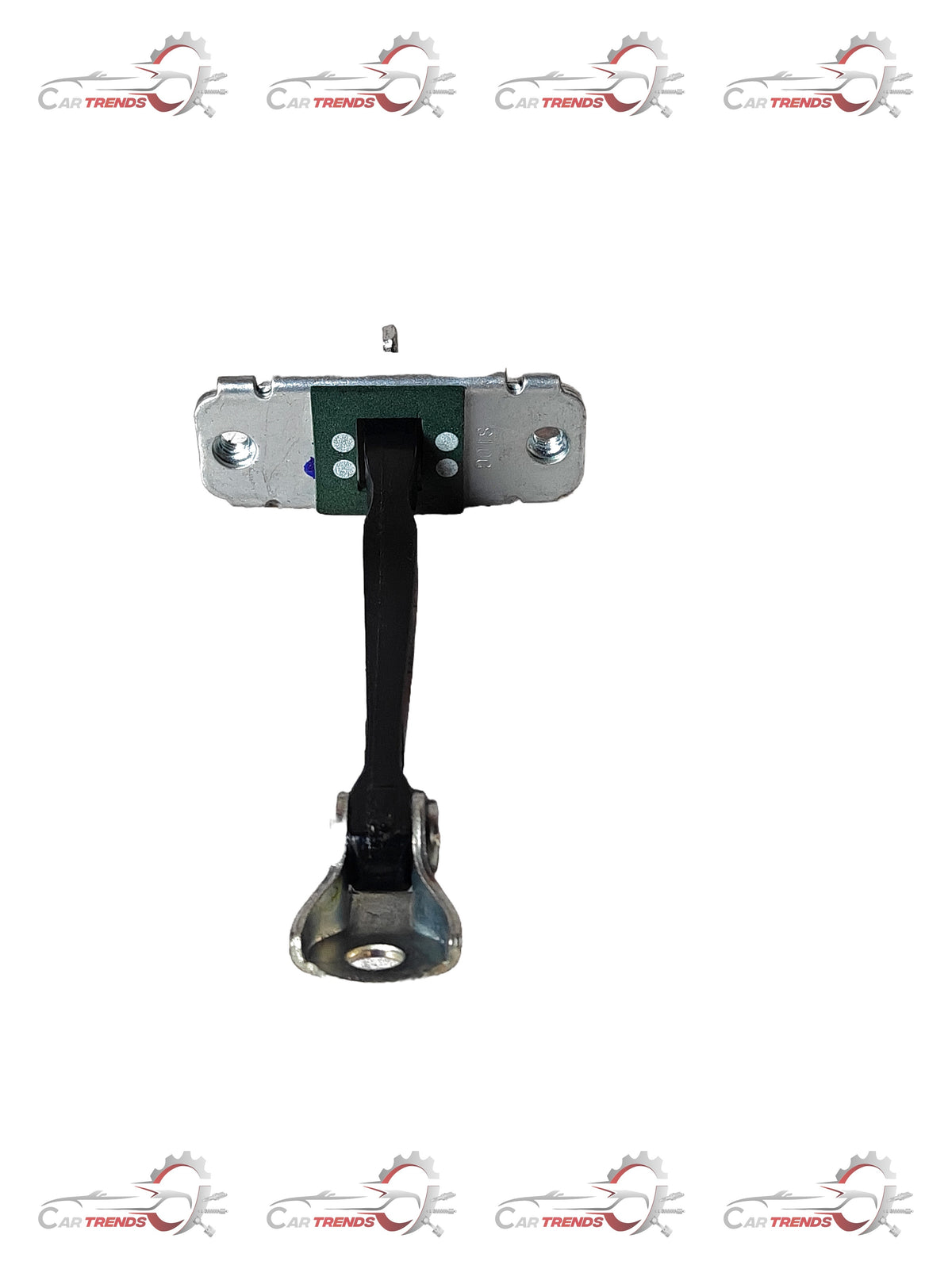 Hyundai rear left door checker assembly, part number 77980K6000, showing the metal mechanism and attachment points.