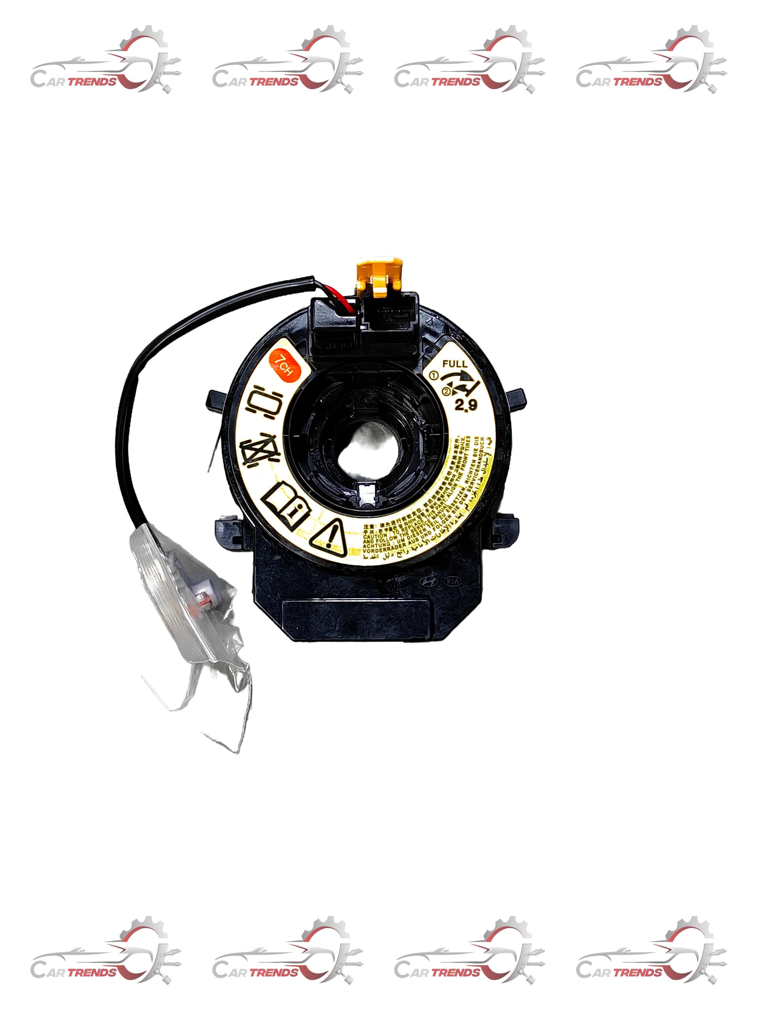 Hyundai Santro 2020 clock spring replacement part, showing the coiled electrical connector and mechanical components.