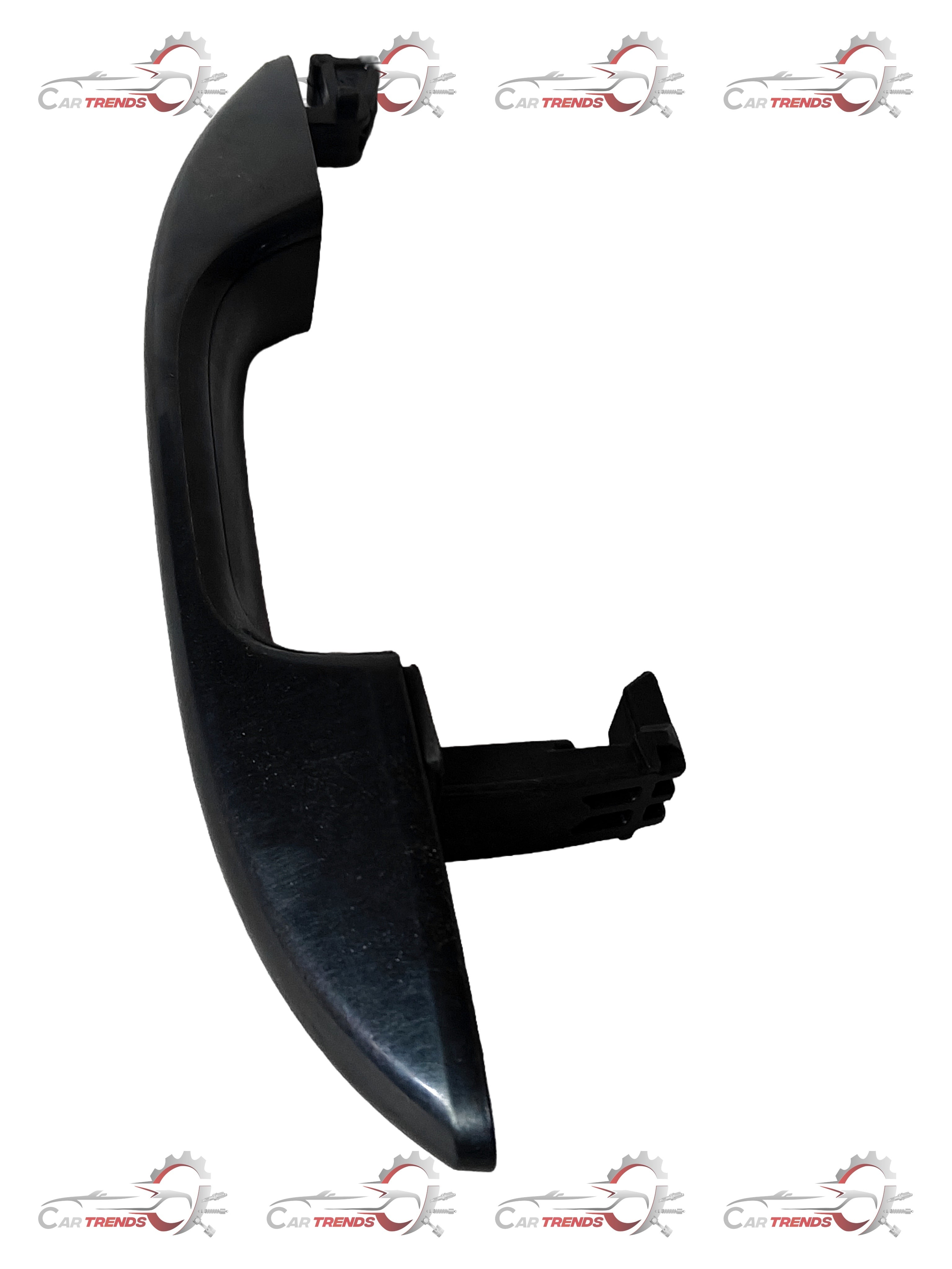 Hyundai rear outside left door handle for Hyundai vehicle, part number 83651K6050, close-up of the exterior door handle.