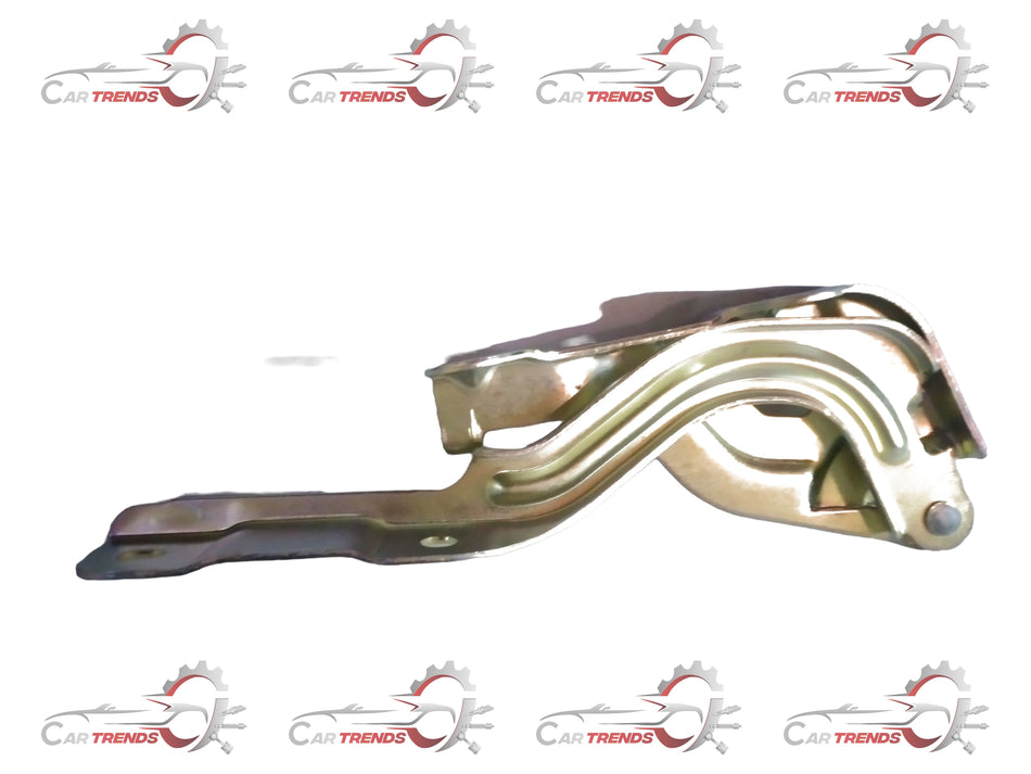 Hyundai hood hinge assembly for the left side, part number 66910AY000, showing the metal hinge component for car hood support.