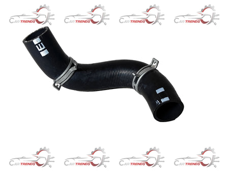 Hyundai lower radiator hose for Creta, durable automotive radiator hose with secure fittings, in black rubber.