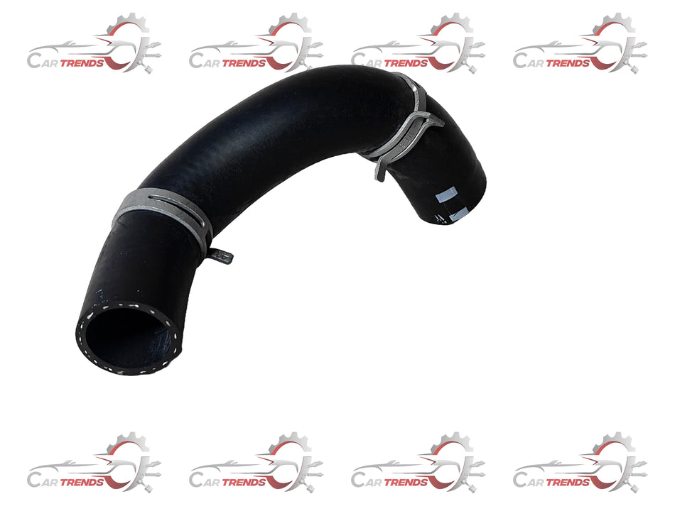Hyundai lower radiator hose for Creta engine cooling system, black rubber with connectors, part number 25415C9000