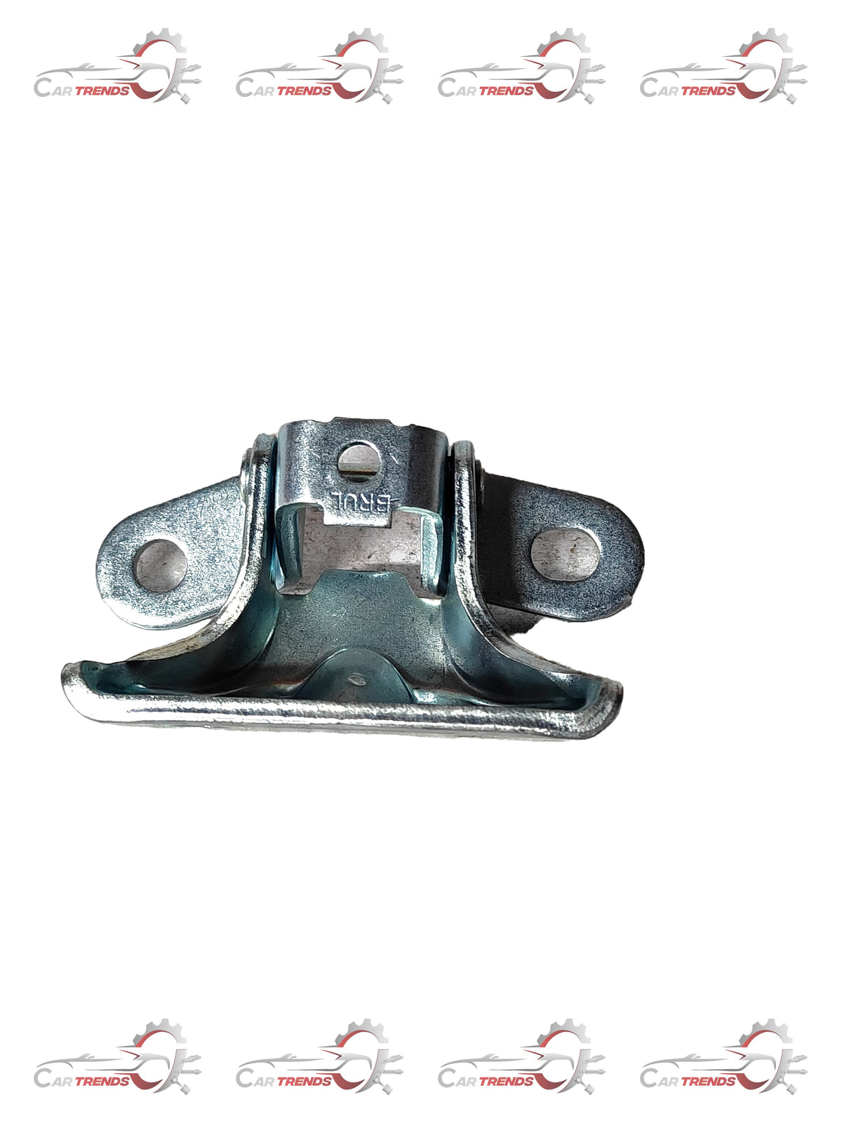 Upper left rear door hinge for Hyundai Aura, genuine Hyundai replacement part, showing the metal hinge component.
