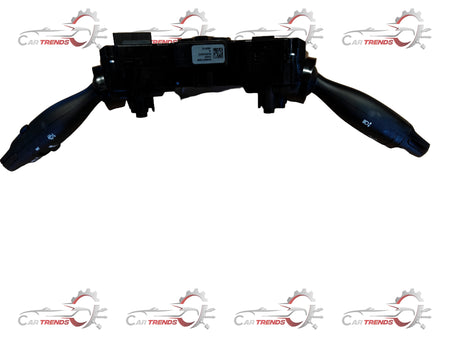 Hyundai multifunction switch assembly for vehicle, showing buttons and control components on a black plastic housing.