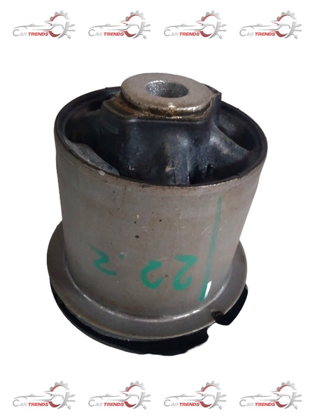 Hyundai Alczar trailing arm bush in black rubber with metal fittings for vehicle suspension repair.