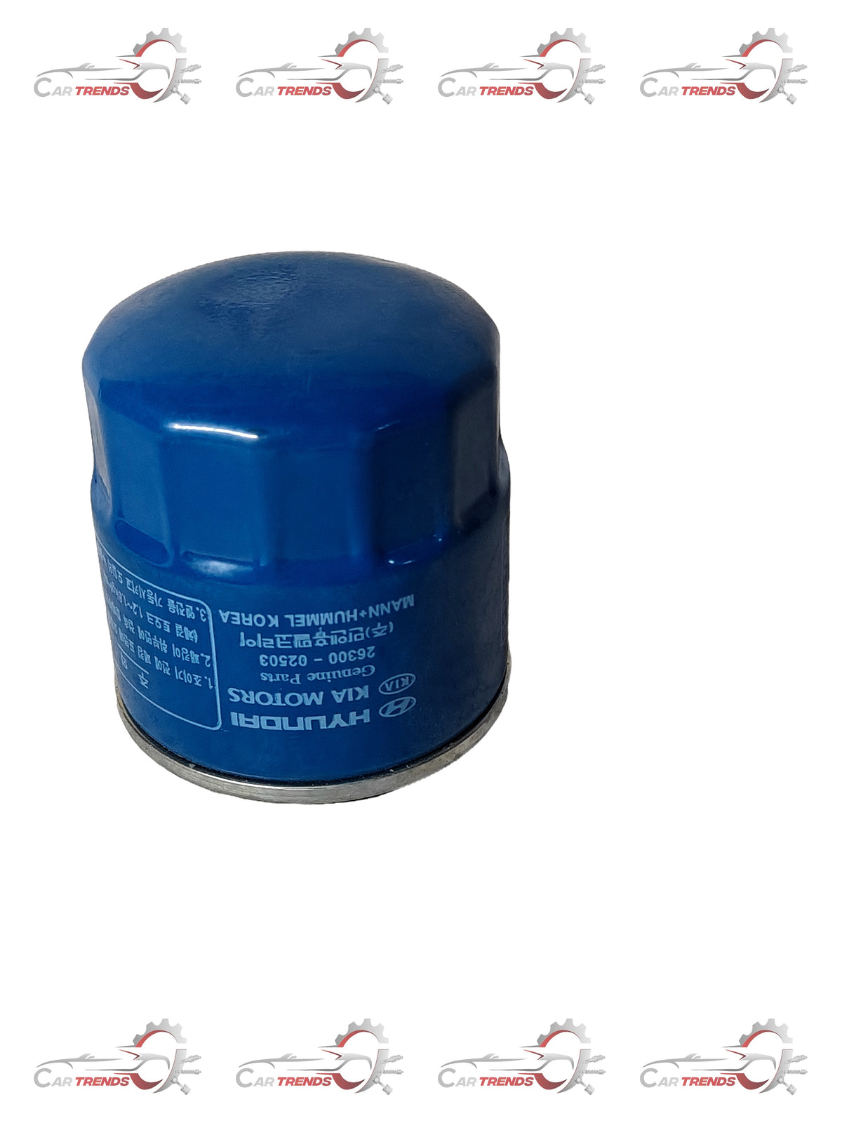 Hyundai I20 oil filter spare part, black cylindrical filter with metal top and rubber seal for engine filtration.