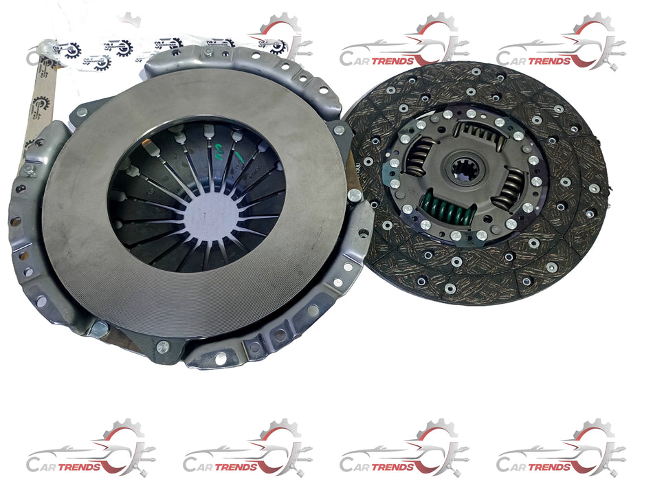 LUK clutch kit including pressure plate, clutch disc, and bearing for vehicle replacement, with brand logo visible.