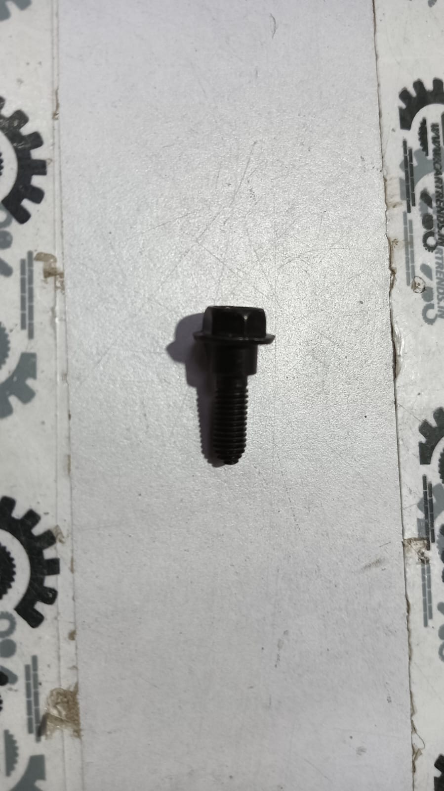Maruti Suzuki Alto receptacle bolt 89793M60M00, a metal car part with threaded end, used in vehicle assembly and maintenance.