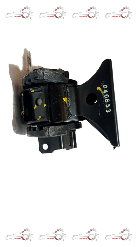 Left side engine mounting for Maruti Suzuki Celerio, showing the black metal bracket with mounting points and rubber insulator.