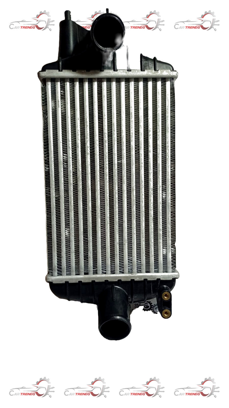 Maruti Suzuki Baleno Type 1 Diesel intercooler, engine component with metal fins and hoses, for vehicle cooling system.
