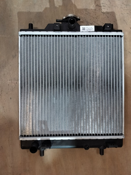 Maruti Suzuki radiator for Eeco vehicle, part number 17700M78L00, shown in the image with a metallic core and fittings.