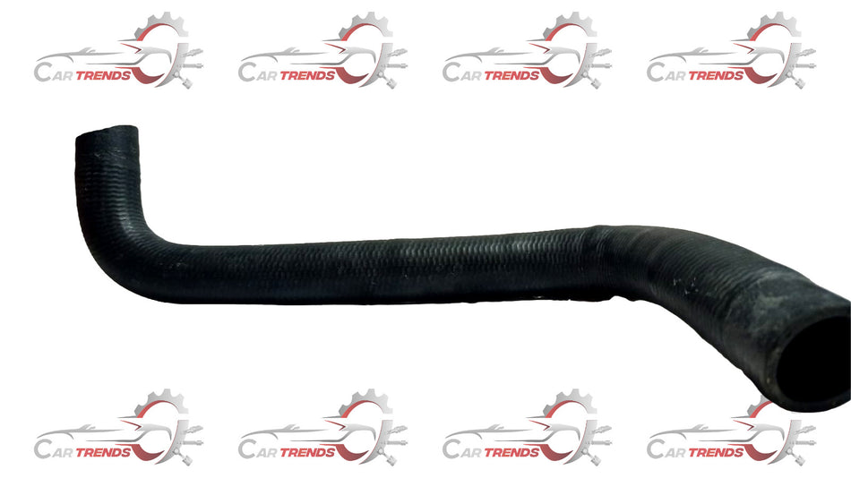 Maruti Suzuki radiator outlet hose Stingray model, close-up view showing black rubber hose for engine cooling system.