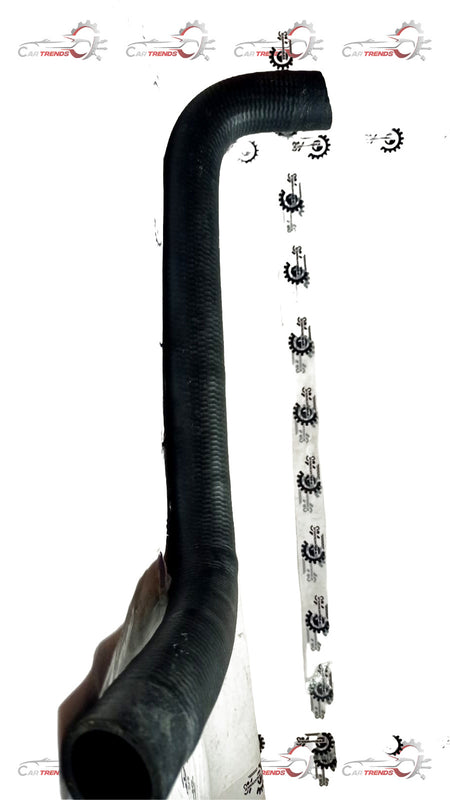 Maruti Suzuki radiator outlet hose Stingray model, black rubber hose with metal fittings for vehicle cooling system.