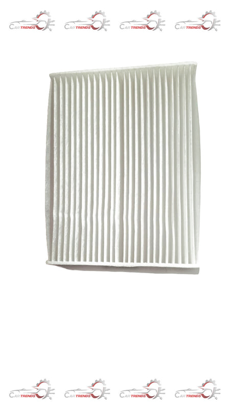Maruti Suzuki cabin air filter ECCO 95850M78T00 installed in vehicle interior, showing the filter's clean, fresh appearance for air purification