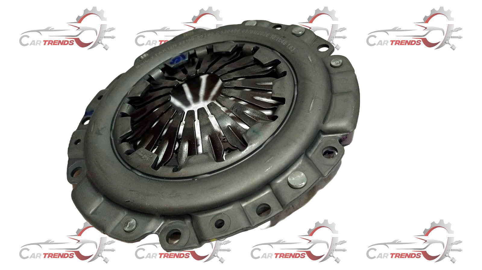 Maruti Suzuki clutch cover assembly 22100M55T00, engine part for vehicle clutch system, shown in a detailed close-up image.