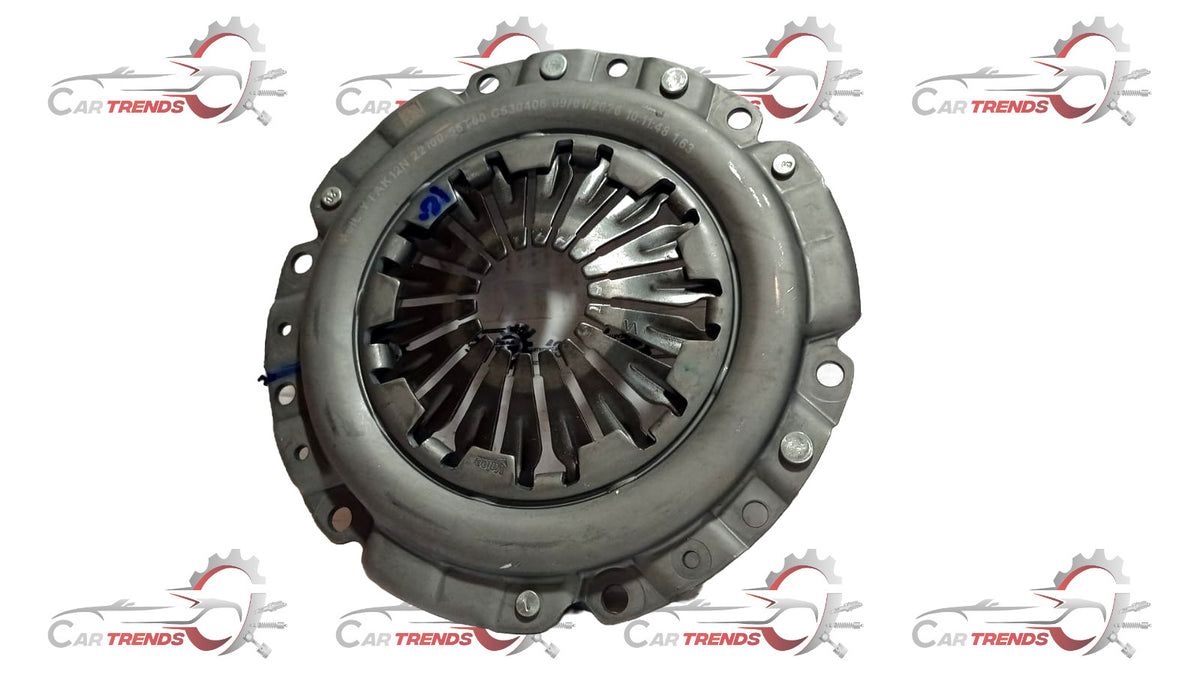 Maruti Suzuki clutch cover assembly 22100M55T00, auto parts image showing the clutch cover for vehicle repair or replacement.