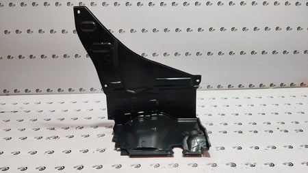 Maruti Suzuki cover engine under LH 72421M77M10, black plastic engine cover for Maruti Suzuki vehicles, shown from a front angle.