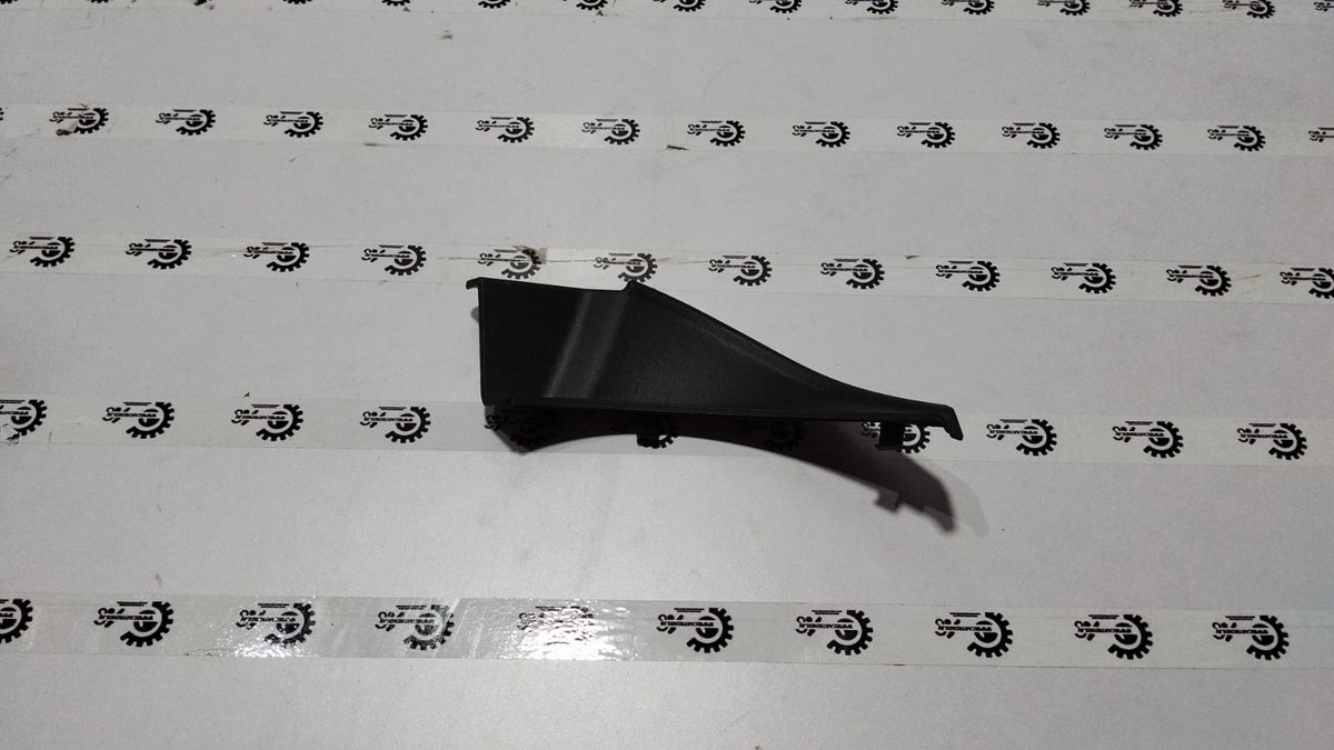 Maruti Suzuki cowl top garnish spresso RH side, vehicle part with black and chrome finish, mounted on side of car.