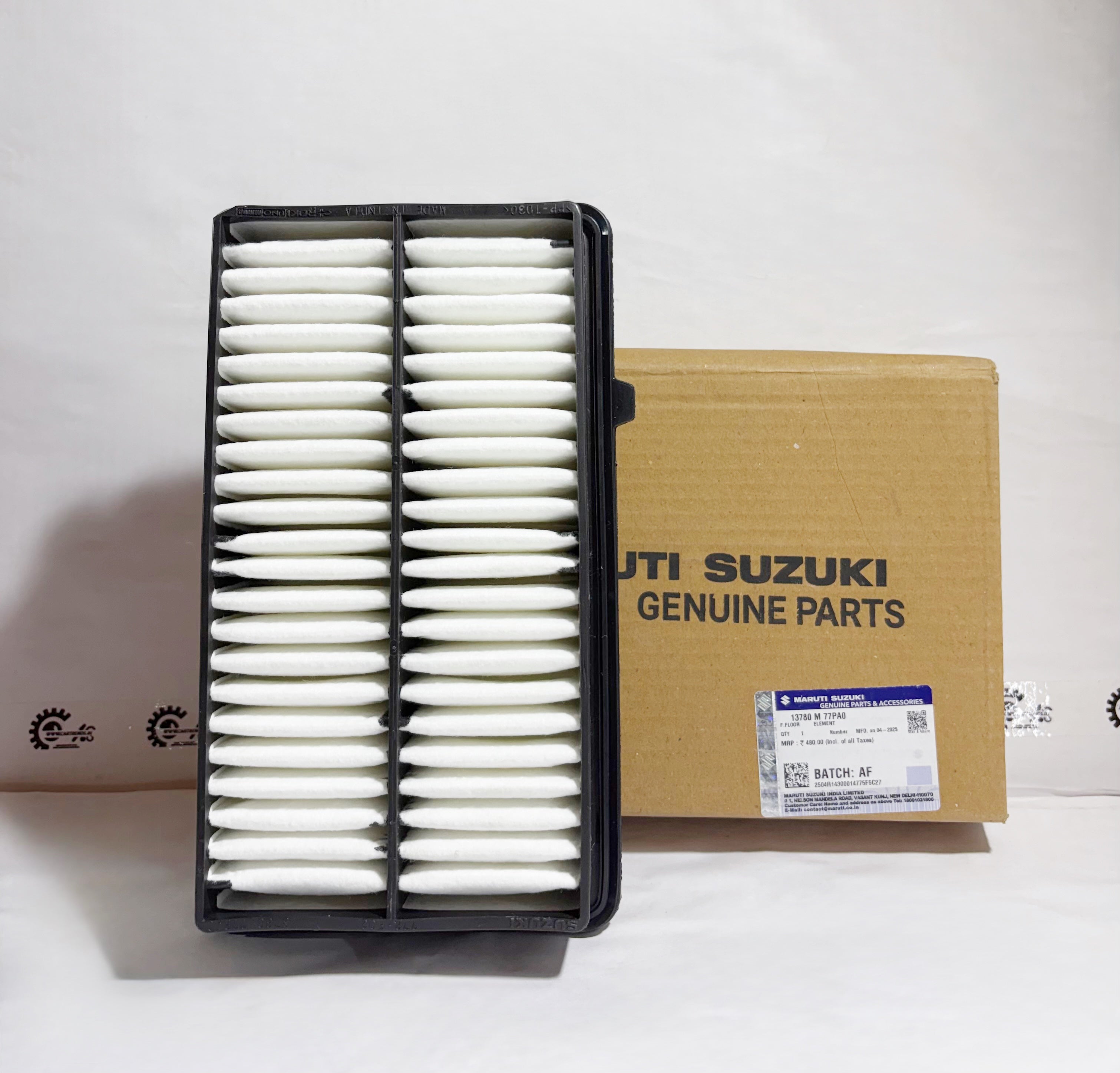 Maruti Suzuki Element 13780M77PA0 car part in black with detailed close-up view.