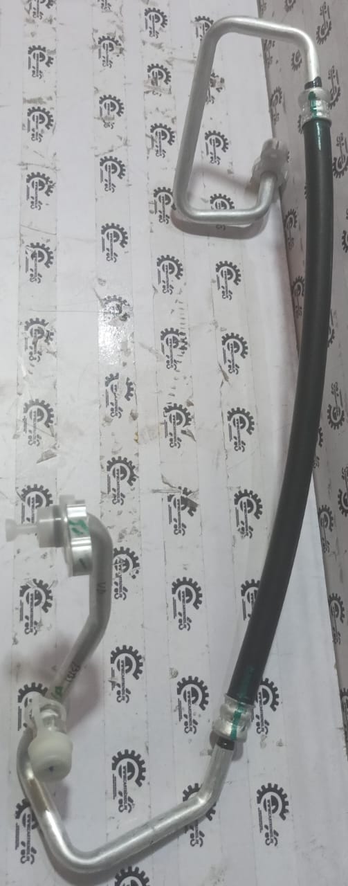 Maruti Suzuki discharge hose for Celerio vehicle, black rubber, flexible tubing part for engine or fluid system.