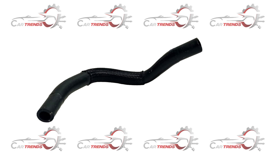 Maruti Suzuki cooler water inlet hose, part 18723M68PA0, showing the black rubber hose with metal fittings for engine cooling system.