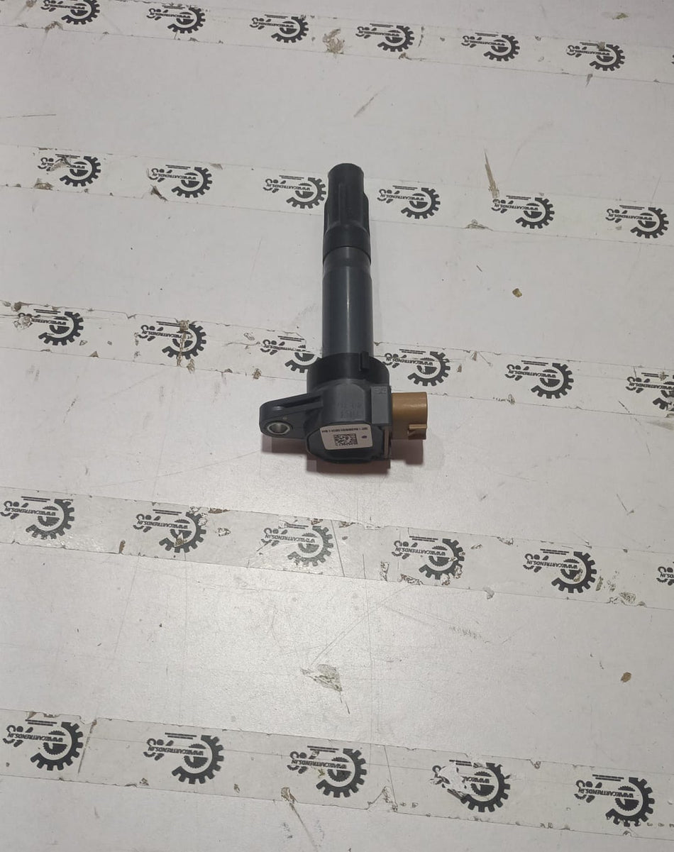 Maruti Suzuki ignition coil for Swift engine, branded Maruti Suzuki, shown in the image with electrical connectors and coil housing.