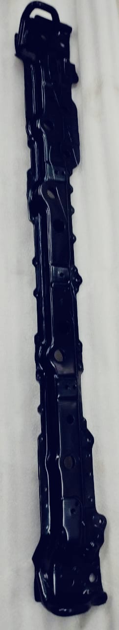 Maruti Suzuki radiator support member for Swift and Dzire, part number 71100M82P00, showing the metal component in detail.