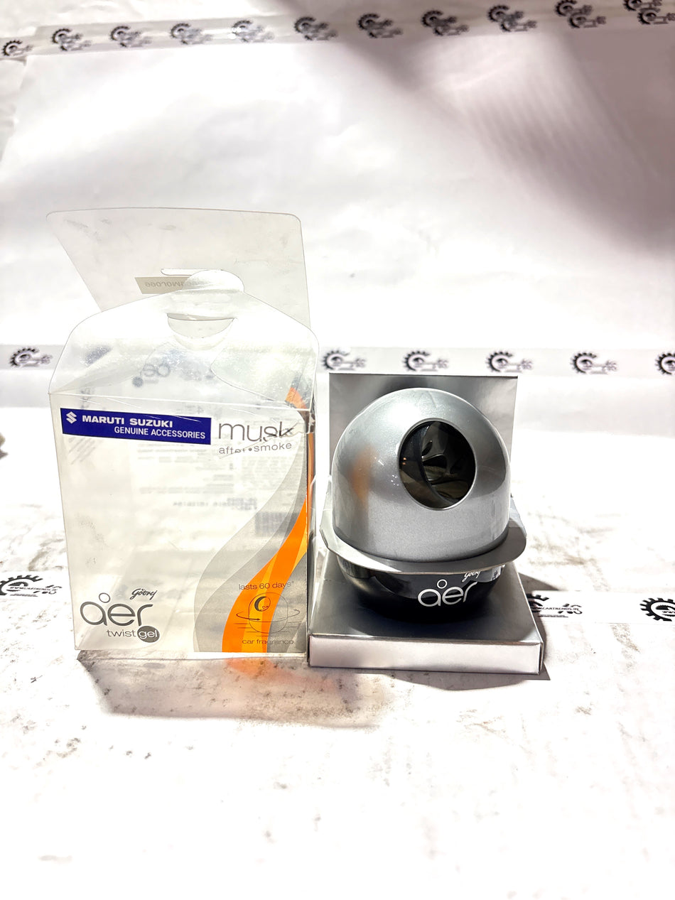 Maruti Suzuki Prf d/Brd gel Musk 990J0M999GR240, a car interior product with a gel musk scent for Maruti Suzuki vehicles.