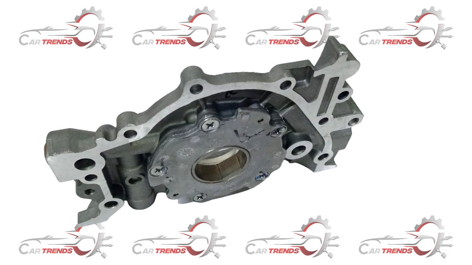 Maruti Suzuki oil pump assembly 16100M77A13 for vehicle engine, shown in a close-up image.