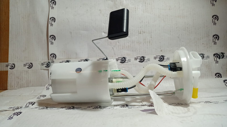 Maruti Suzuki fuel pump assembly labeled 15100M77P00 for vehicle fuel system replacement.