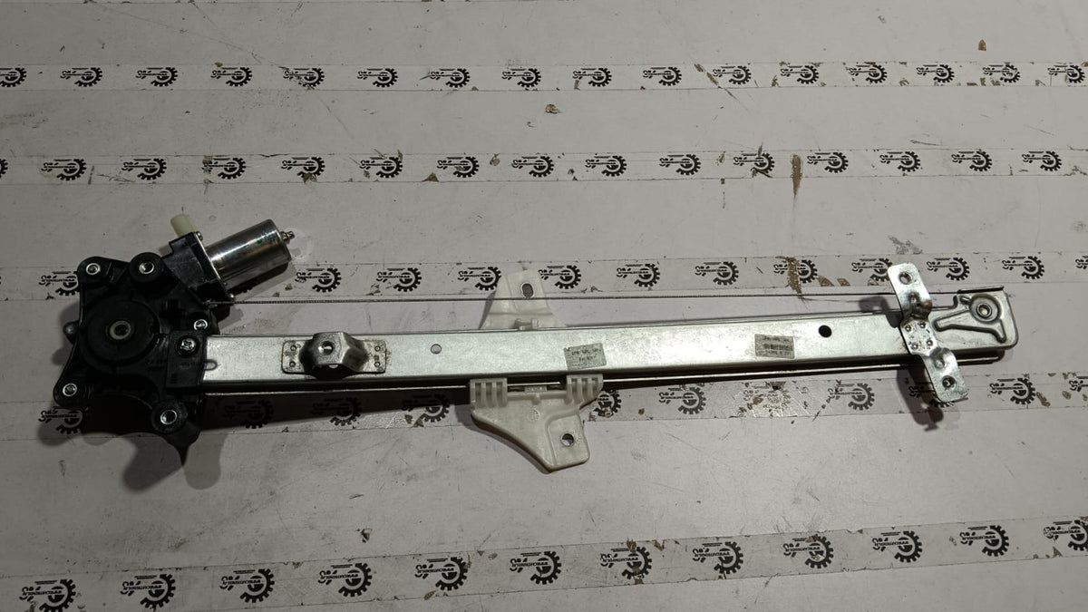 Maruti Suzuki front right window regulator assembly part number 83401M76M20 showing the mechanical components.