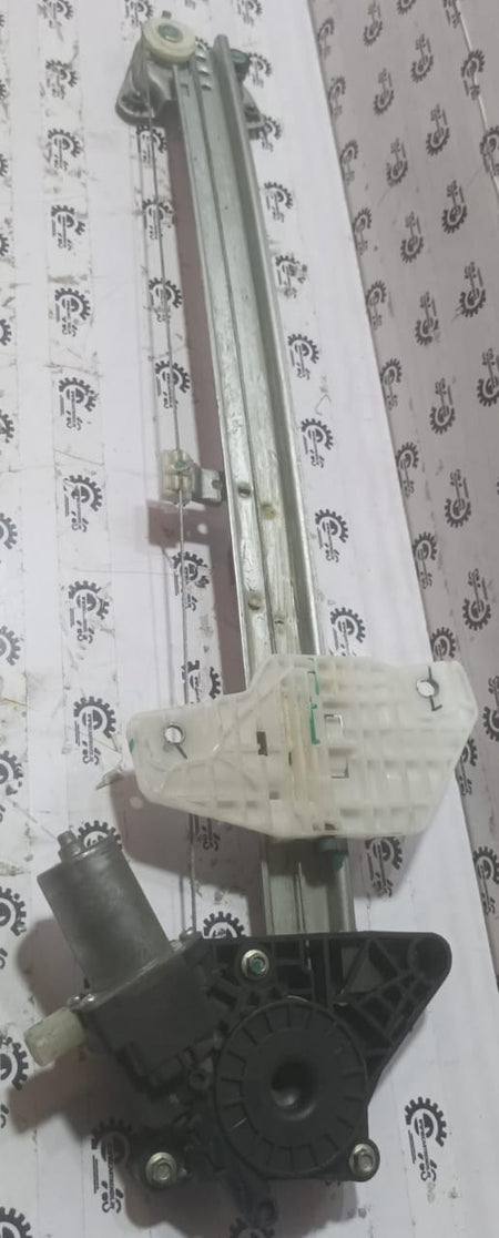 Maruti Suzuki front window regulator assembly with model number 83402M69R10, shown in a detailed automotive image.