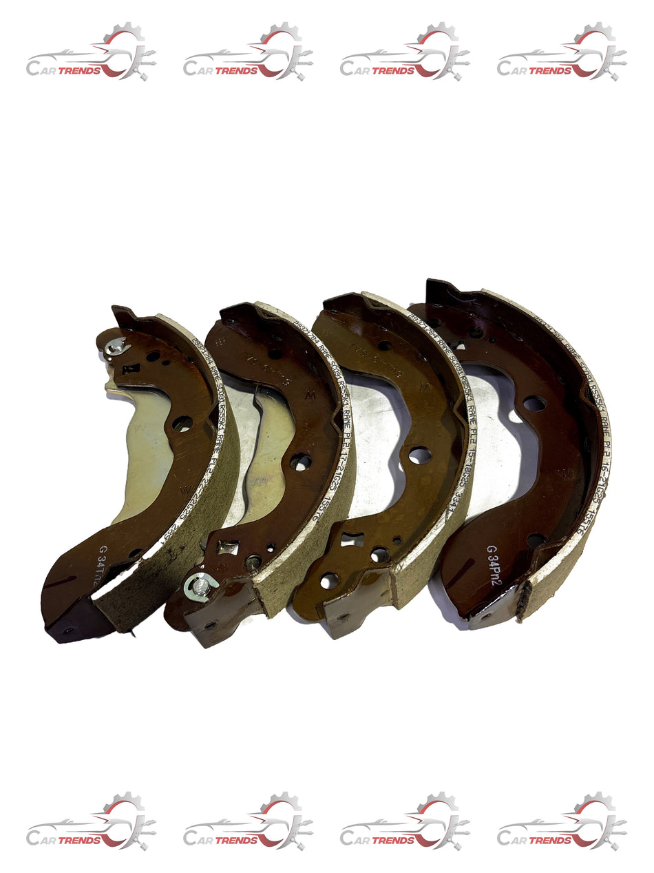 Maruti Suzuki brake shoe set 53200M55K11, automotive brake components for vehicle safety and performance.