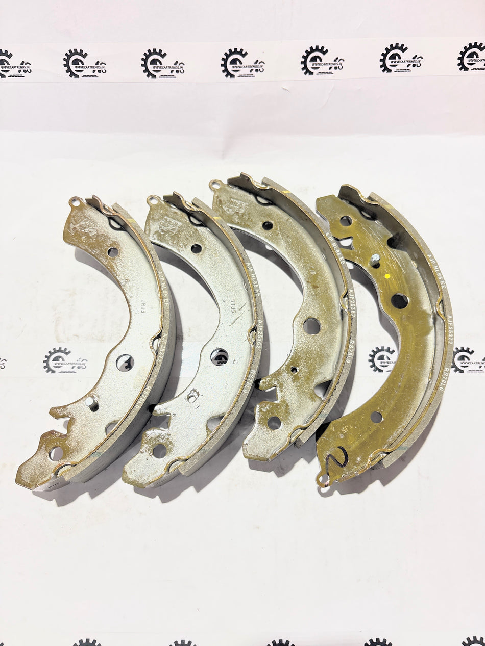 Maruti Suzuki brake shoe set, model 53200M78L00, showing the brake shoes for vehicle braking system.