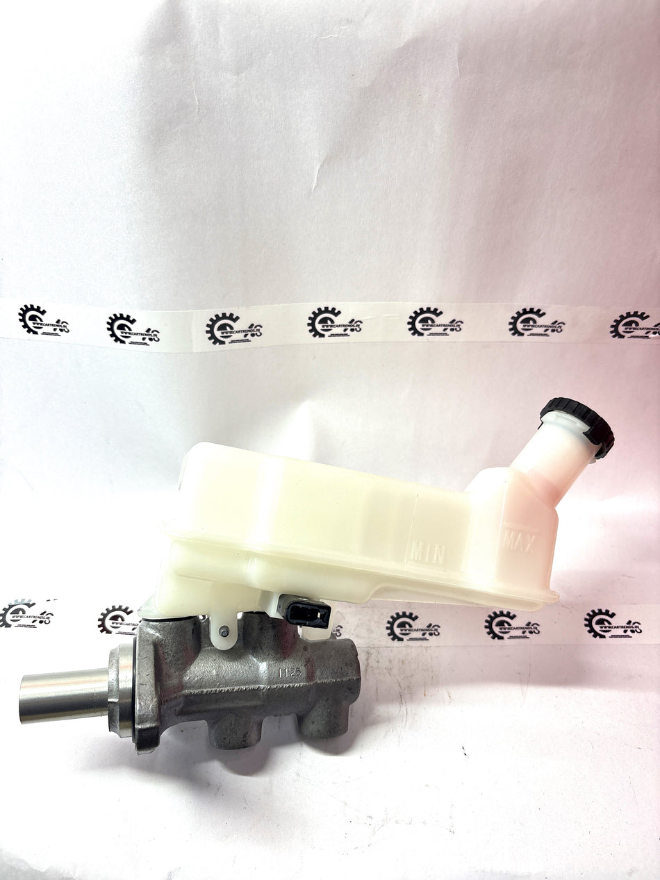 Nissan brake master cylinder assembly for Datsun Go, showing the hydraulic component with mounting ports and metal body.