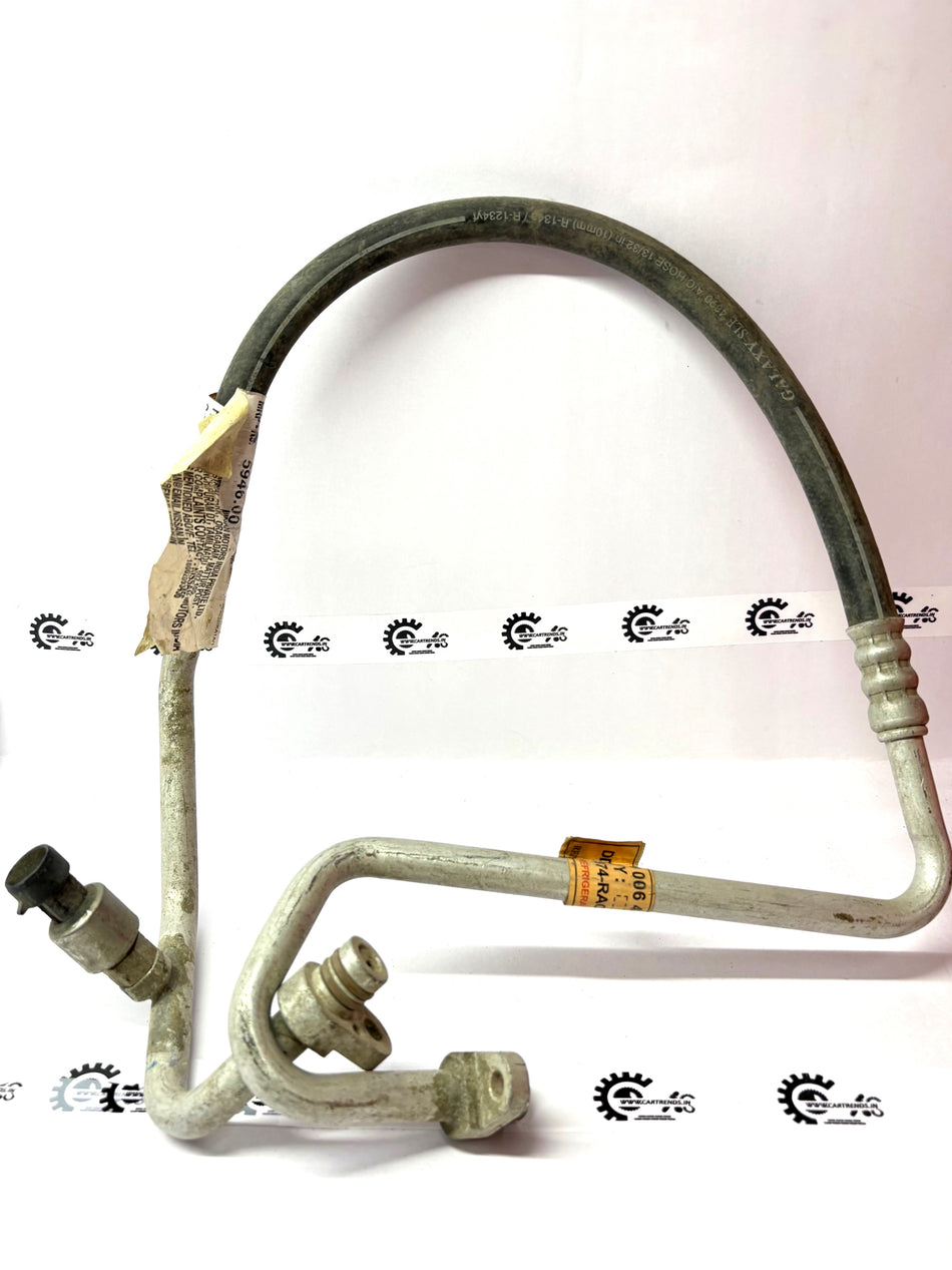 Nissan disc hose assembly for Renault, featuring rubber hoses and metal fittings, designed for vehicle brake system.