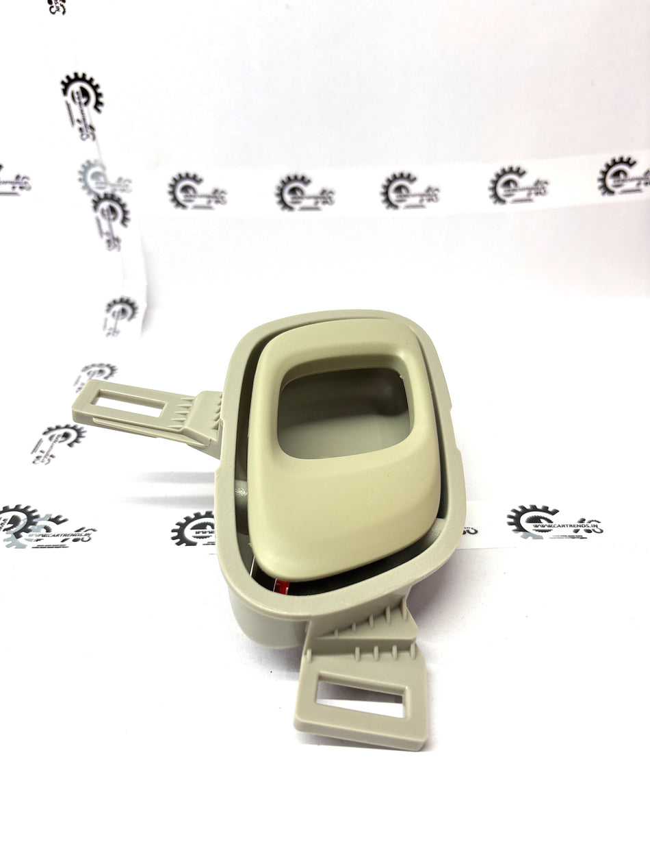 Nissan Datsun Redi Go door handle in black with chrome accents, mounted on the vehicle's door.