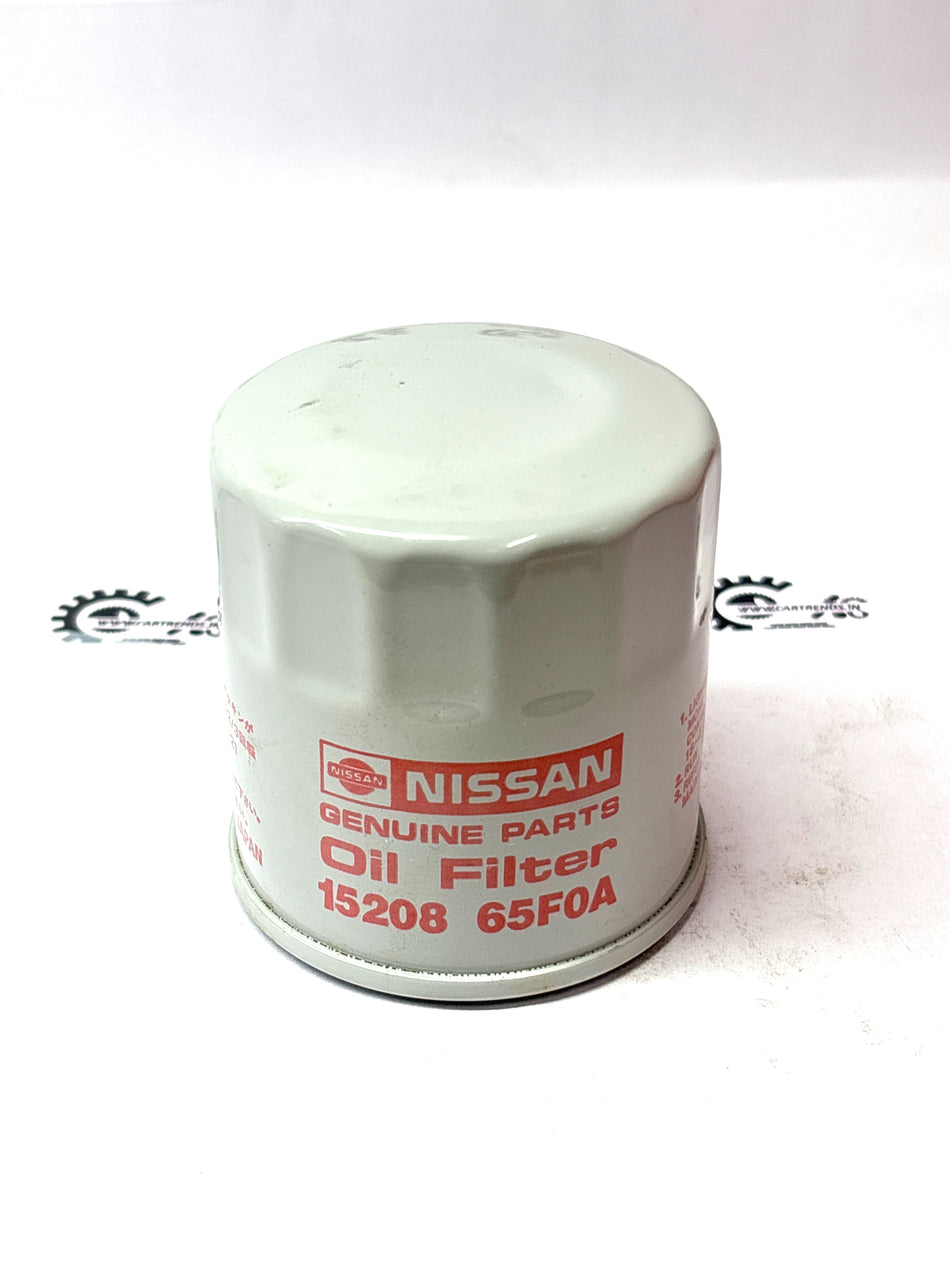 Nissan Filter Oil #1520865F0A for vehicle maintenance, showing a close-up of the oil filter component.