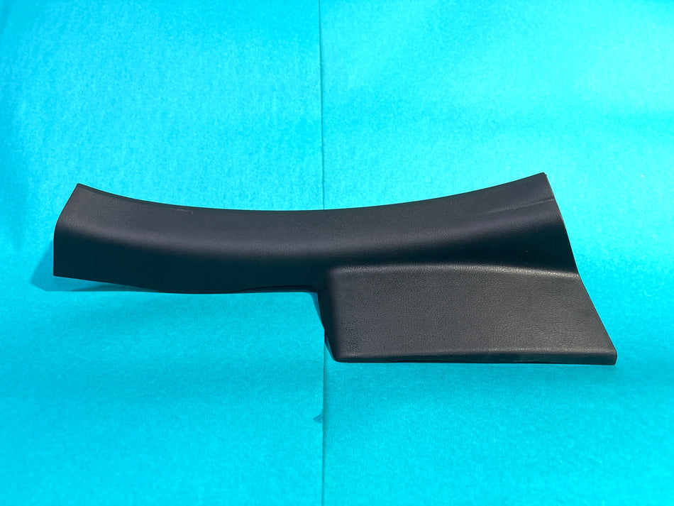 Nissan Micra kick plate assembly in black with Nissan logo, designed to protect door sill area.